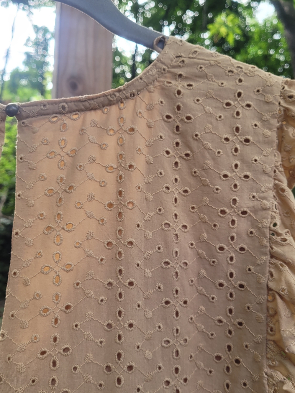 Knox Rose Eyelet Dress with Ruffle Cap Sleeves - Picture 6 of 7